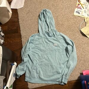 Women’s Medium light blue Nike hoodie.